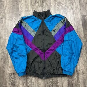 Vintage 90s USA Olympics Lined Colorblock Windbreaker Jacket Lined Sz XLT